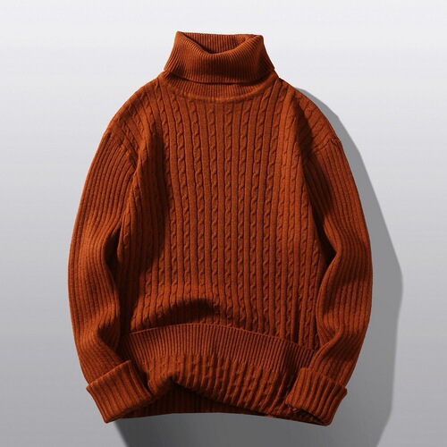 Mainly Promoted Running Volume Autumn and Winter Base Knit Sweater for Men Casual Fitting High Collar Knit Shirt