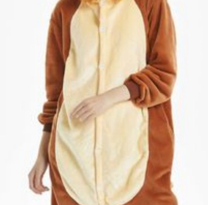 Pijamas transfronterizos al por mayor de fábrica Labubu pijamas femeninos de una sola pieza de dibujos animados pijamas de animales de franela Capibala