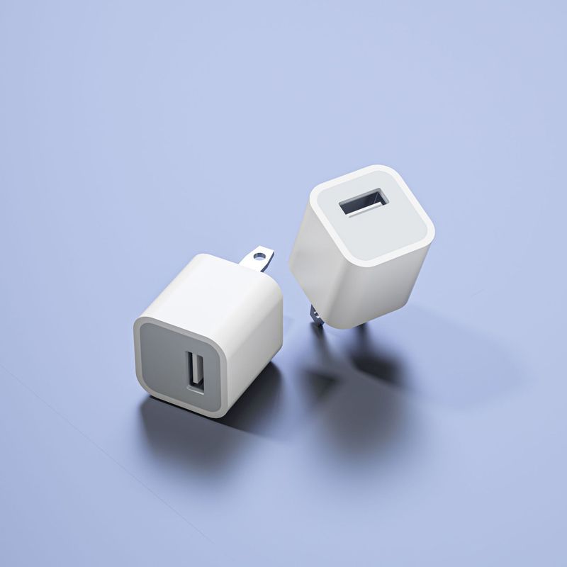 新款5W美规充电头5V1A高品质USB充电器 便携式手机充电插头源厂|undefined