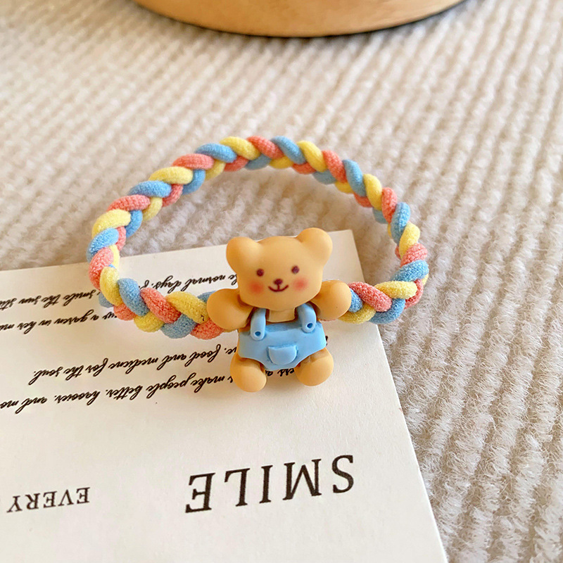 可爱卡通头绳橡皮筋女扎头发绳高弹力耐用高马尾发圈皮套儿童头饰|undefined