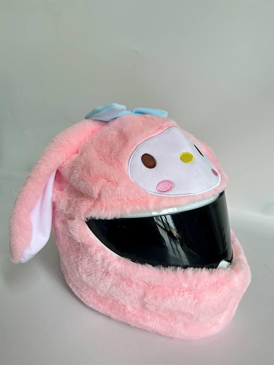 Cubierta de casco de motocicleta Cubierta de casco de felpa puntual Cubierta de casco completo Cubierta de casco de motocicleta Tacón de viento Moda de moda