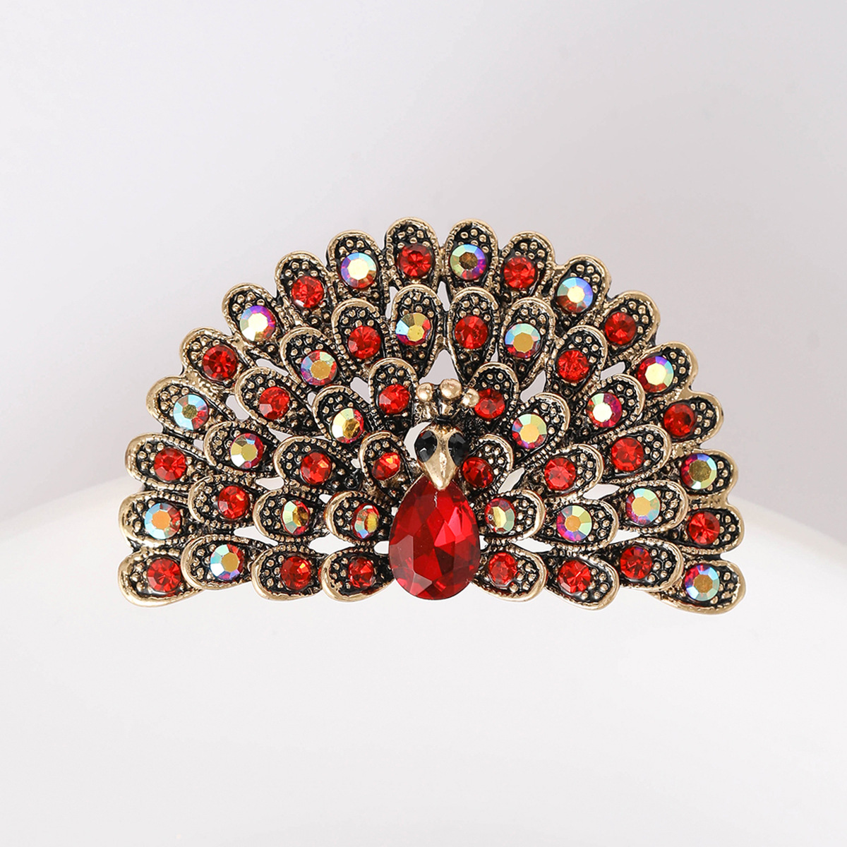 16g Weight Rhinestones Inlay Material Brooches Classification Banquet Occasion Alloy Material Peacock Pattern All Seasons Season Women's Gender Inlay Design Retro Style Retro Pin Peacock Alloy Inlay Rhinestones Women's Brooches 39