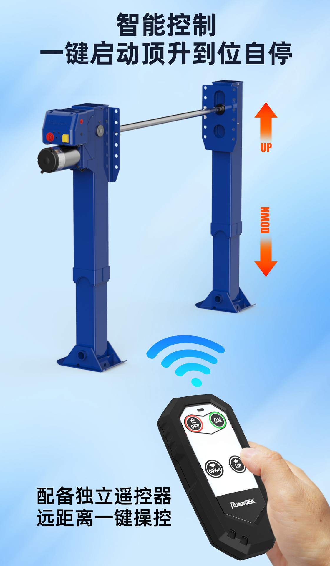 28T semi-trailer electric outriggers with 1.3KW power for large freight and engineering vehicles, 0kg top-mounted