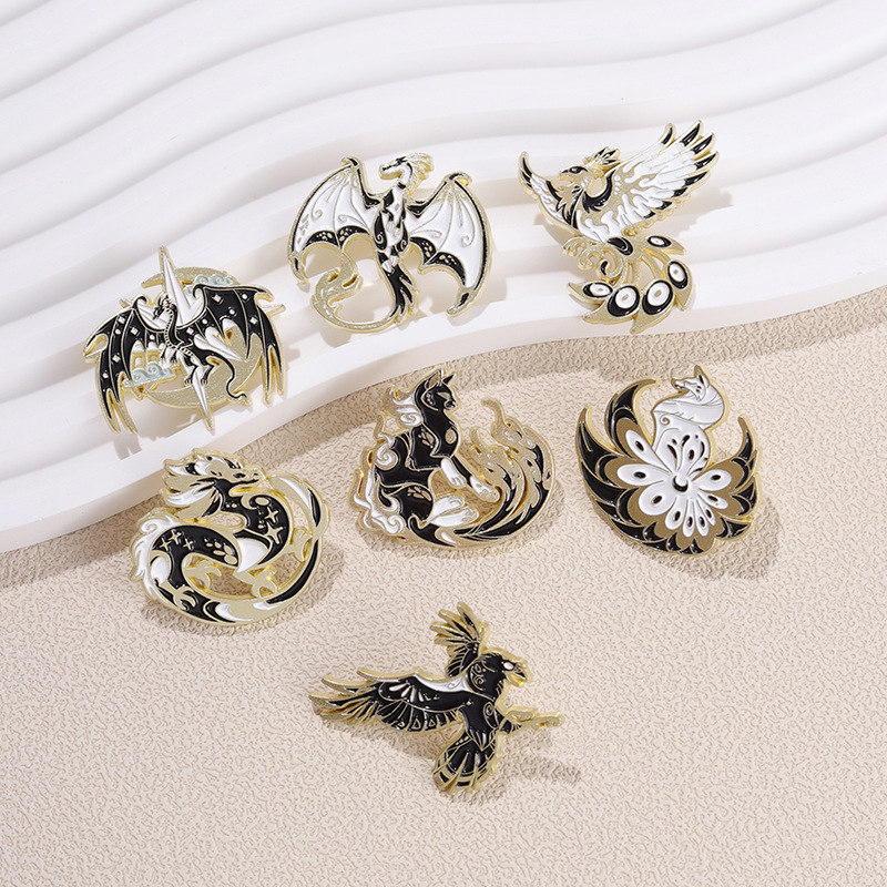 5g Weight Brooches Classification Holiday Occasion Alloy Material Animal Pattern Unisex Gender Stoving Varnish Design Cartoon Style Style Cartoon Style Pin Animal Alloy Stoving Varnish Unisex Brooches 12
