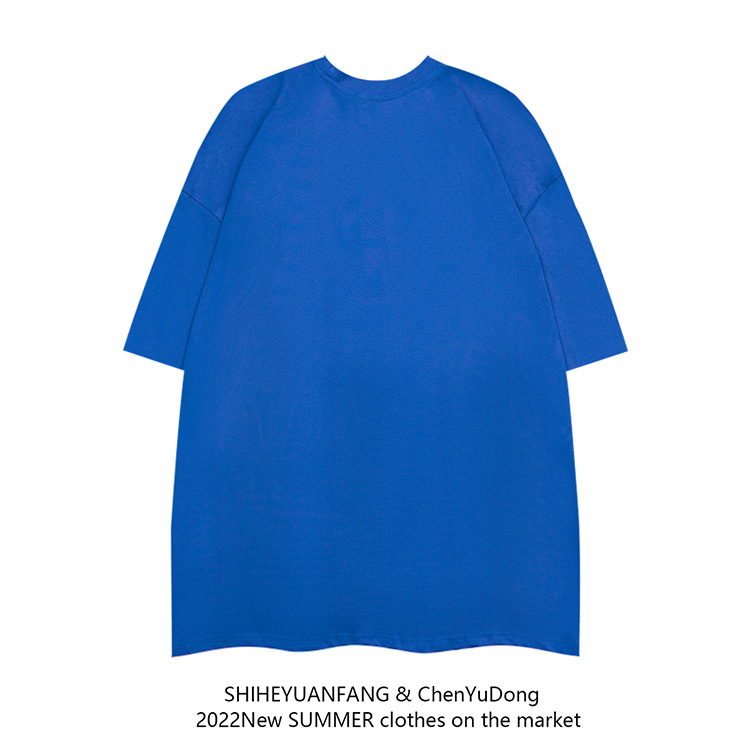 Vêtements pour hommes ~ printemps et été 2023, nouveau Costume de Couple chic chinois, T-shirt à manches courtes en coton pour hommes, classe d'étudiant_voghion.com