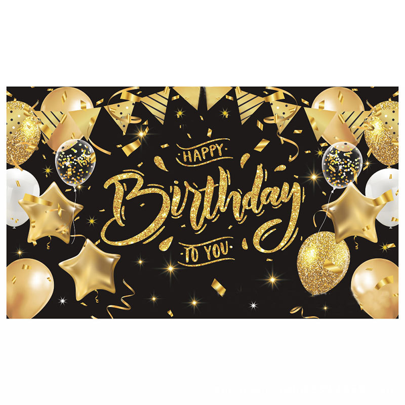 Fondo de fiesta con pancarta de feliz cumpleaños 2025, tela colgante para fotos con tema de cumpleaños, decoración fotográfica.