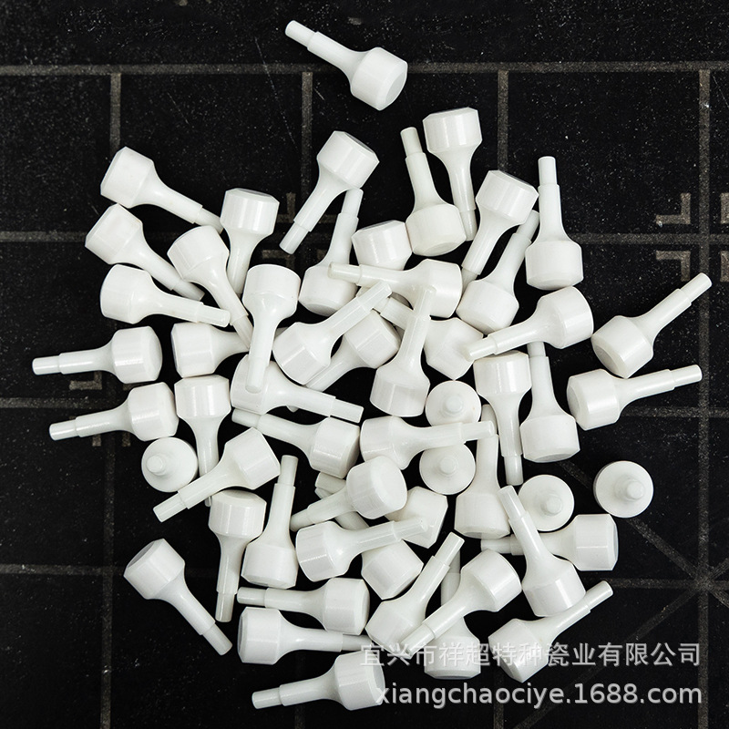 厂家供应陶瓷零件氧化锆陶瓷棒氧化镁棒氮化喷嘴纺织陶瓷零件加工
