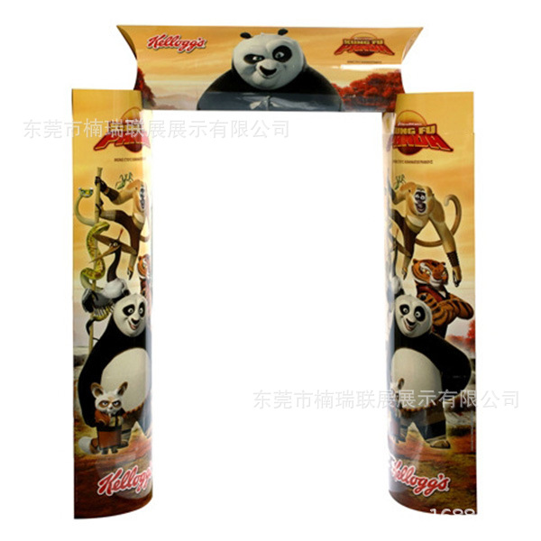 立式LAMA促销拱门 纸立柱大门 促销拱门 LAMA 人形立牌纸展架