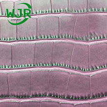 環保人造革經典PVC動物紋雙色腰帶大鱷魚紋皮料革料PVC革箱包手袋