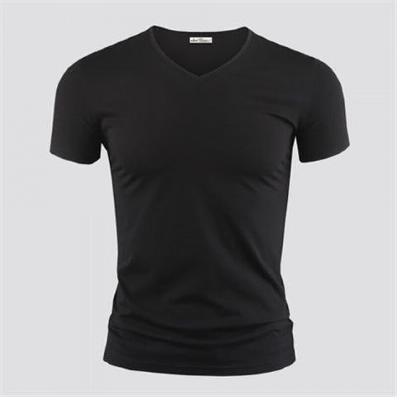 3枚入り】モデル綿半袖男性下着シャツtシャツ純色vネック半袖tシャツ郵便|undefined
