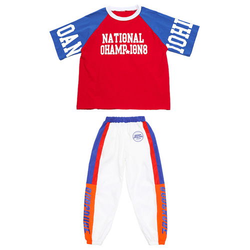 Children's performance clothing, hip-hop suits, national trend boys' hip-hop clothing, girls' clothing, sports games costumes, cheerleading children's clothing