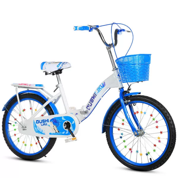 Blue [Black Tire]—20 inches (folding model suitable for height 1.2—1.4