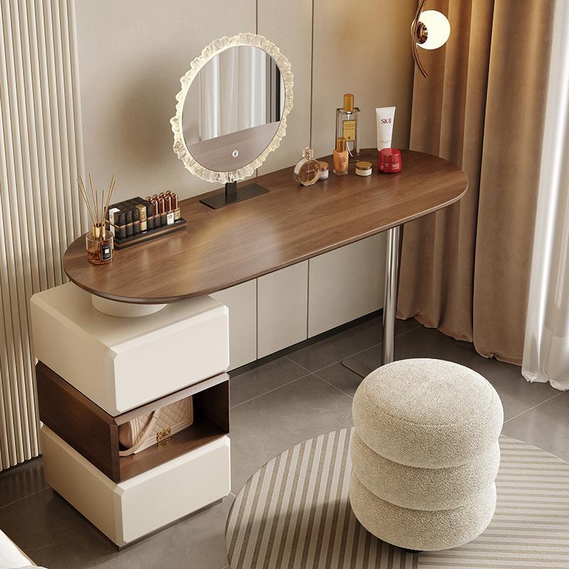 드레싱 테이블 2024 새로운 입장 고급 침실 간단한 현대 복고풍 고급 메이크업 테이블 작은 아파트 홈 드레싱 테이블
