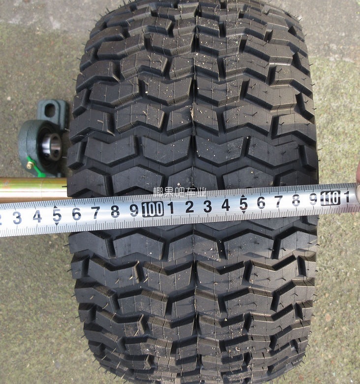 Four-wheel go-kart accessories, modified drift car 1m rear axle assembly, equipped with 13X 6.5-6inch tires