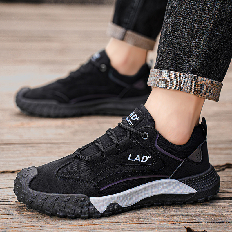 Zapatos de hombre 2024 nueva moda mallas respirables zapatos deportivos casuales al aire libre versátiles antideslizantes y resistentes al desgaste zapatos de montaña