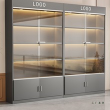 带锁商品展示柜货柜商场玻璃门手办柜玩具店化妆品样品陈列柜展柜