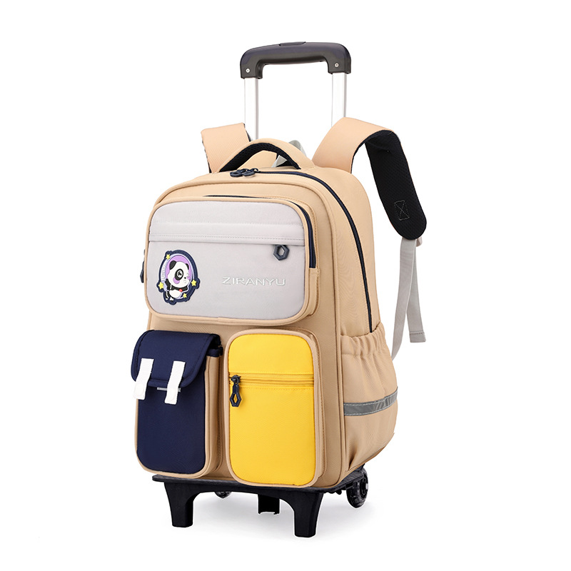 2025 nueva mochila de tirón para estudiantes de primaria 124 a 6 o grado, mochila portátil para niños que trepan escaleras