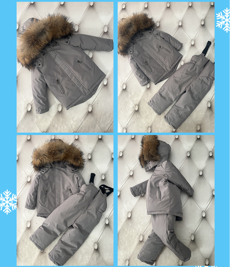 Dječja odjeća perjane pamučne jakne za dječake duge djevojčice odjeća debela perjana jakna za bebe_voghion.com