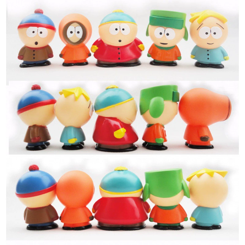 Фигурки (South Park) набор из 5 шт., ≈6 см, пластиковые, в коробке/в пакете OPP
