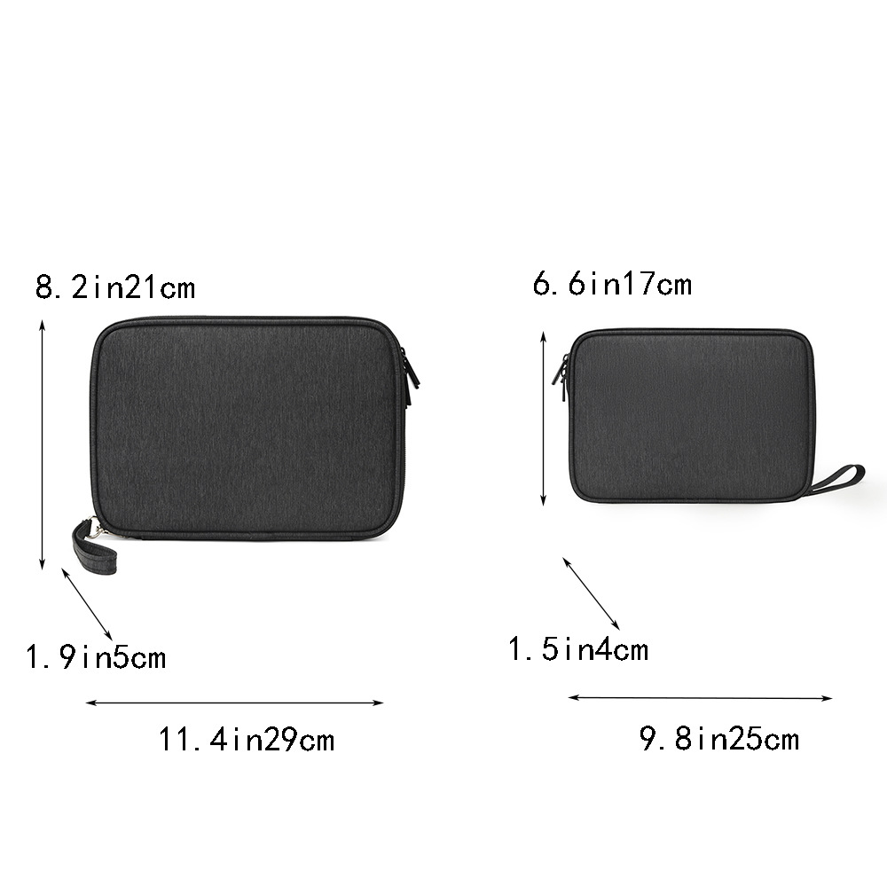 Nuevo bolso de mano ligero de gran capacidad para hombres, bolso de teléfono móvil simple de moda, bolso de almacenamiento de accesorios digitales multifuncional 3C
