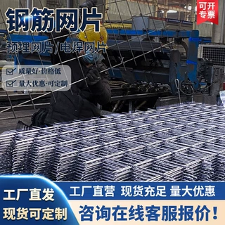 建筑网片水泥防裂钢筋网片地暖钢丝网养殖镀锌铁丝围栏电焊网片