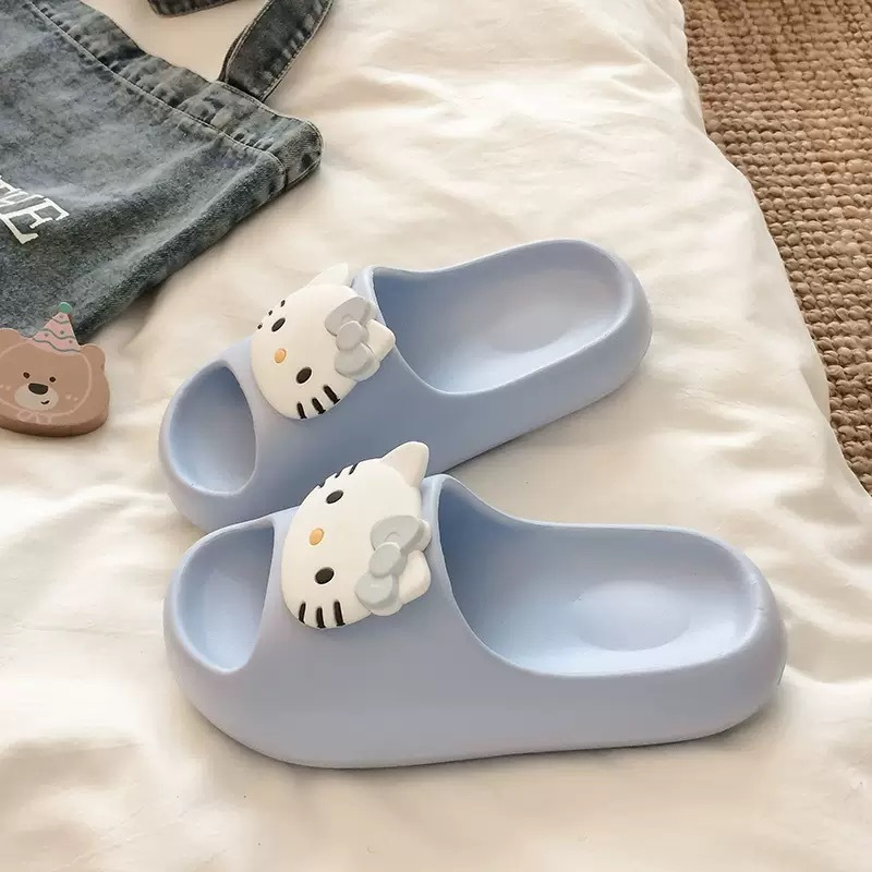 2026 New Cartoon Kt Cat Children's Slippers for Boys and Girls, Summer Non-Slip Eva Soft-Soled Baby Home Slippers
