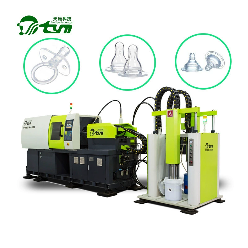Жидкий силиконовый литьевой формовочный станок производители напрямую поставляют в Гуанчжоу Tianhua горизонтальные соски сервоприводы жидкого силикона