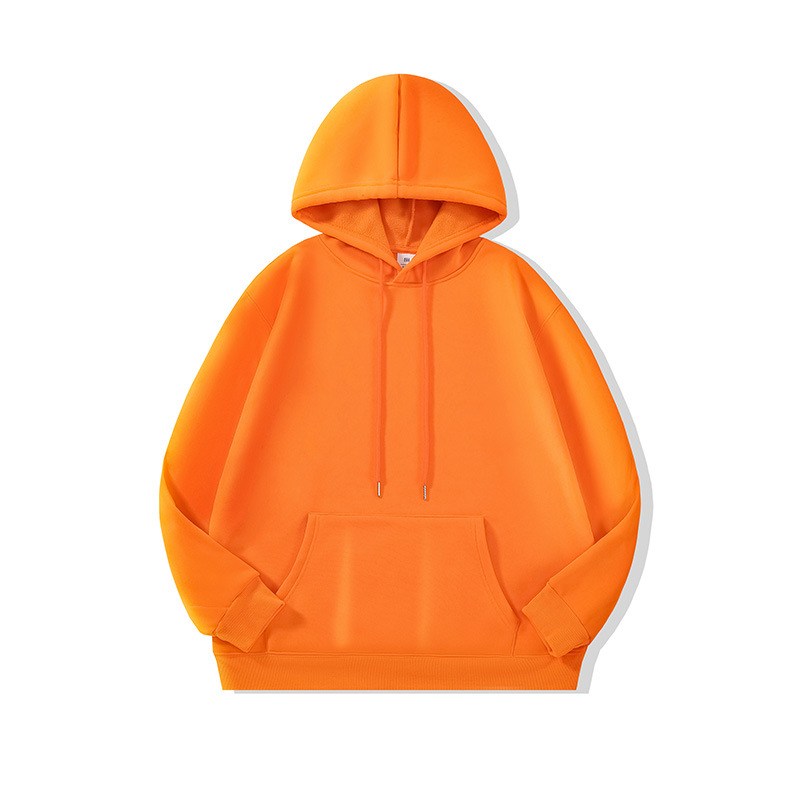 Sudadera de algodón puro para niños, con capucha y forro polar de 500g, uniforme de grupo, camiseta publicitaria cultural, ropa de trabajo personalizada con impresión de logotipo