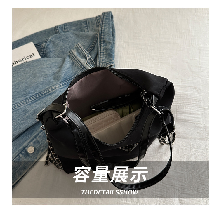 Cross-border high-end, large-capacity nylon bag for women, 2024 new trendy backpack, single-shoulder tote bag, commuter bag undefined