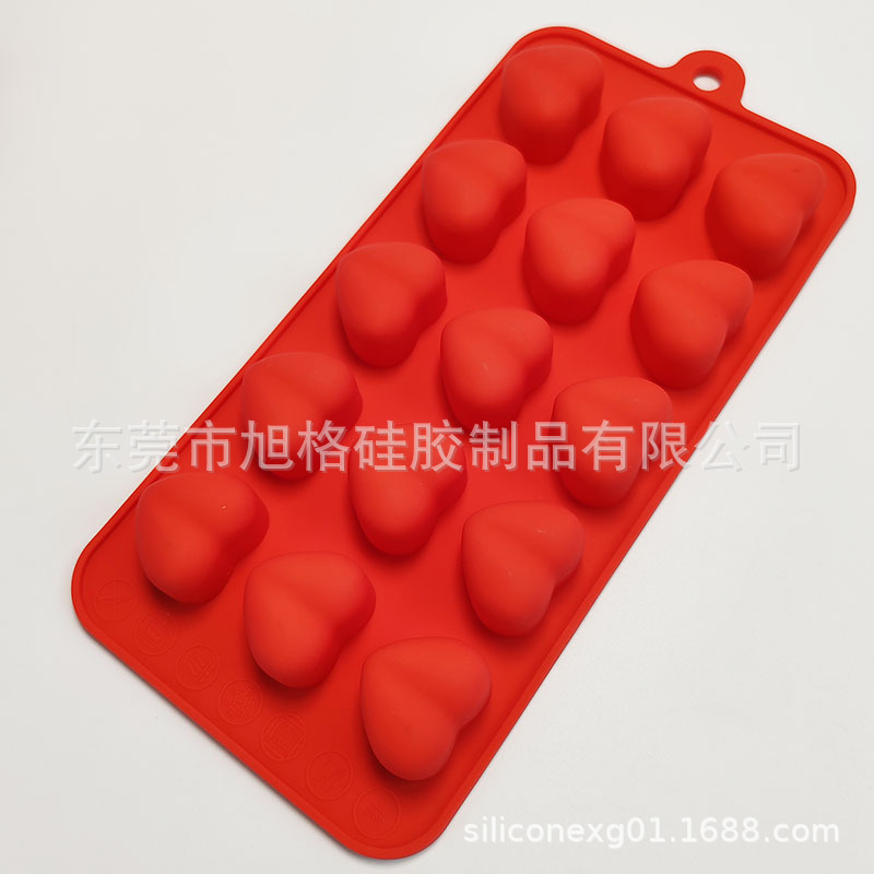 15格爱心硅胶模