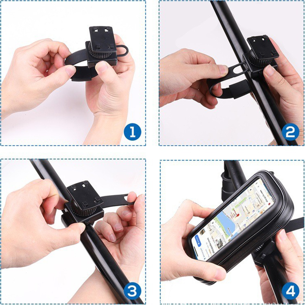 Motor, elektrische mobiele telefoonstandaard, waterdichte tas voor buitenfietsen, accufiets, fietsnavigatiestandaard_voghion.com