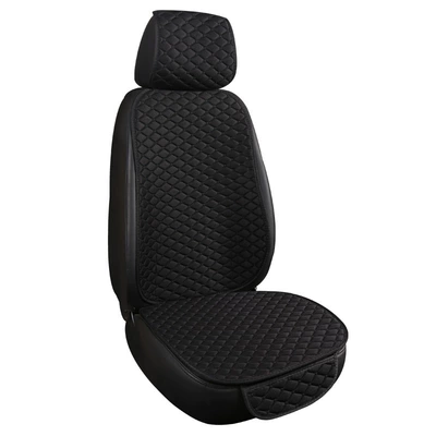 Seat cushion, seat cover Long Cushion, Bundle-Free, Three-Piece Set for the - small-hemp-classic-black-single-seat-with-cap