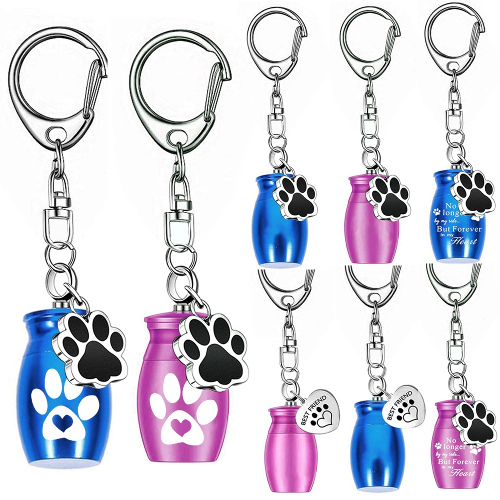 Amazon новый металлический брелок в память о любимом любимом пепел ключ подвеска металлическая банка брелок