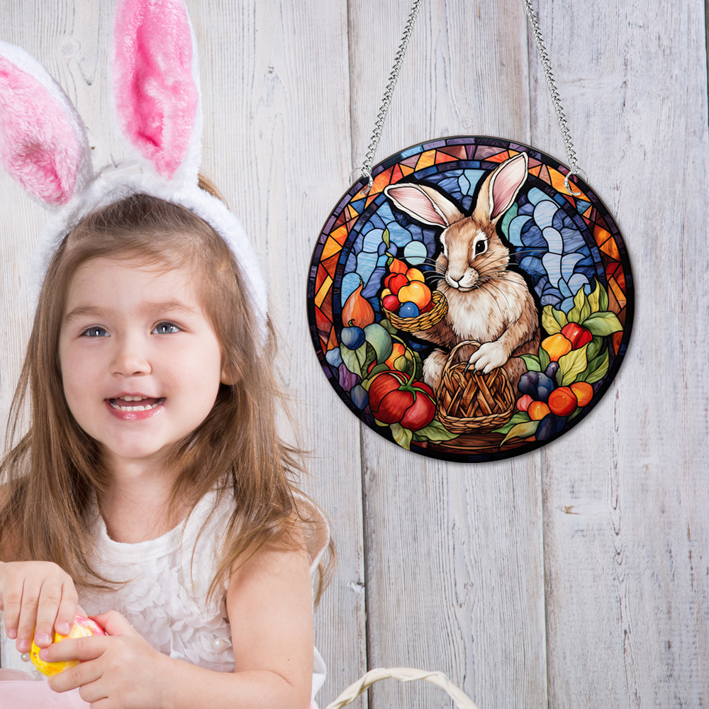 95g Weight pendant Home Textiles & Decor Type Acrylic Material Easter Festival Rabbit Pattern Casual, Elegant, Classical Style Easter Casual Elegant Classical Rabbit Arylic Party Supplies Decorations 64