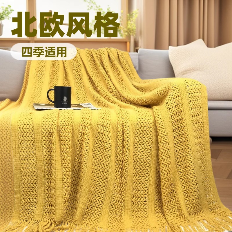 Manta nórdica de lujo ligera, cuidadosamente seleccionada, manta para sofá, manta para aire acondicionado, manta para siesta, manta estilo ins, funda para sofá, funda para cama.