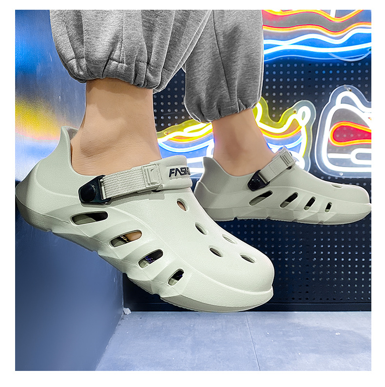 Comfortable Summer Clogs Sandals Outdoor Beach Casual Slip-on_voghion.com