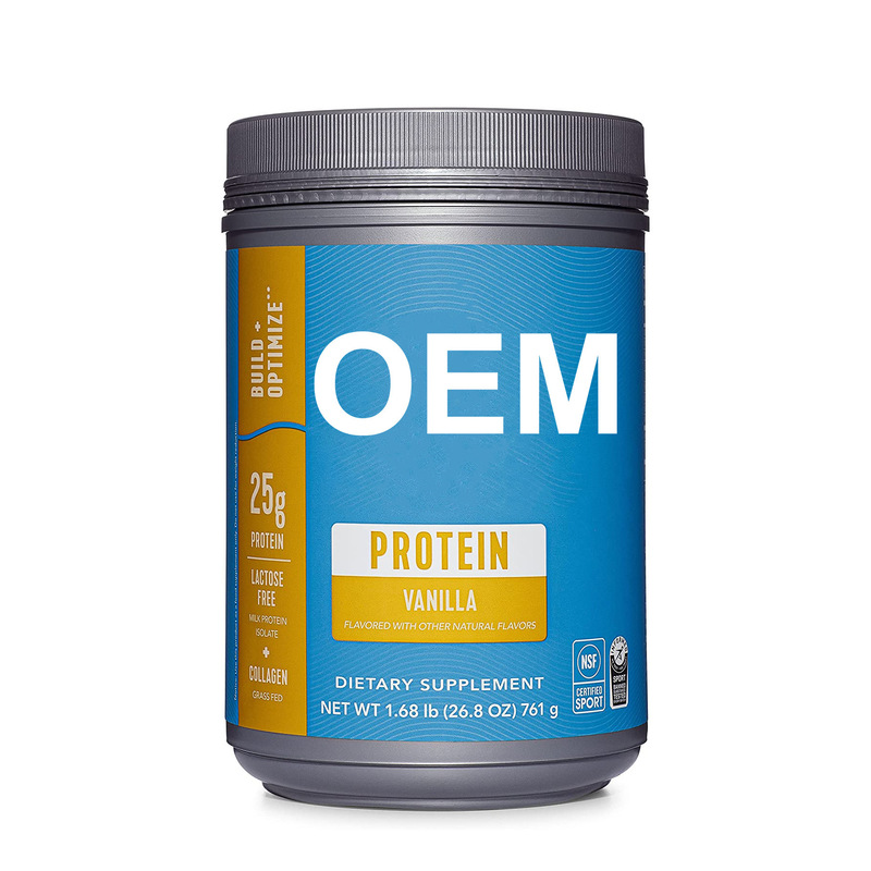 Factory Vanilla Flavored Collagen Powder Lactose-Free Milk Protein Isolate Powder Protein Powder Muscle Technology