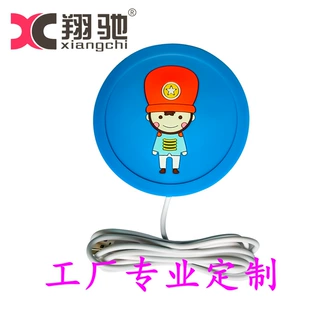 卡通硅胶加热杯垫 便携USB牛奶茶水保温杯垫防滑垫硅胶餐垫赠品