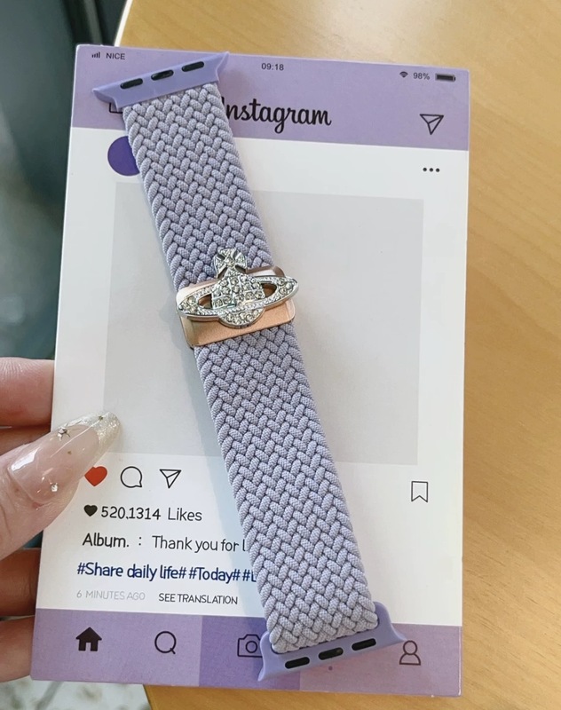 西太后弹力尼龙磁吸扣iwatch表带适用S10苹果手表applewatch987se|undefined
