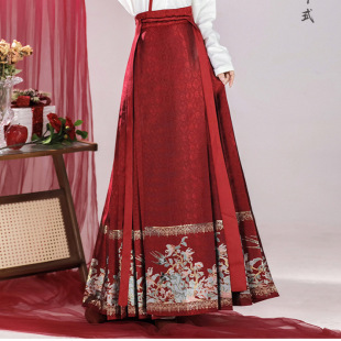 New Ming-made Hanfu auspicious spring-welcoming improved aircraft sleeve one-piece imitation makeup flower vest dress for students daily commuting