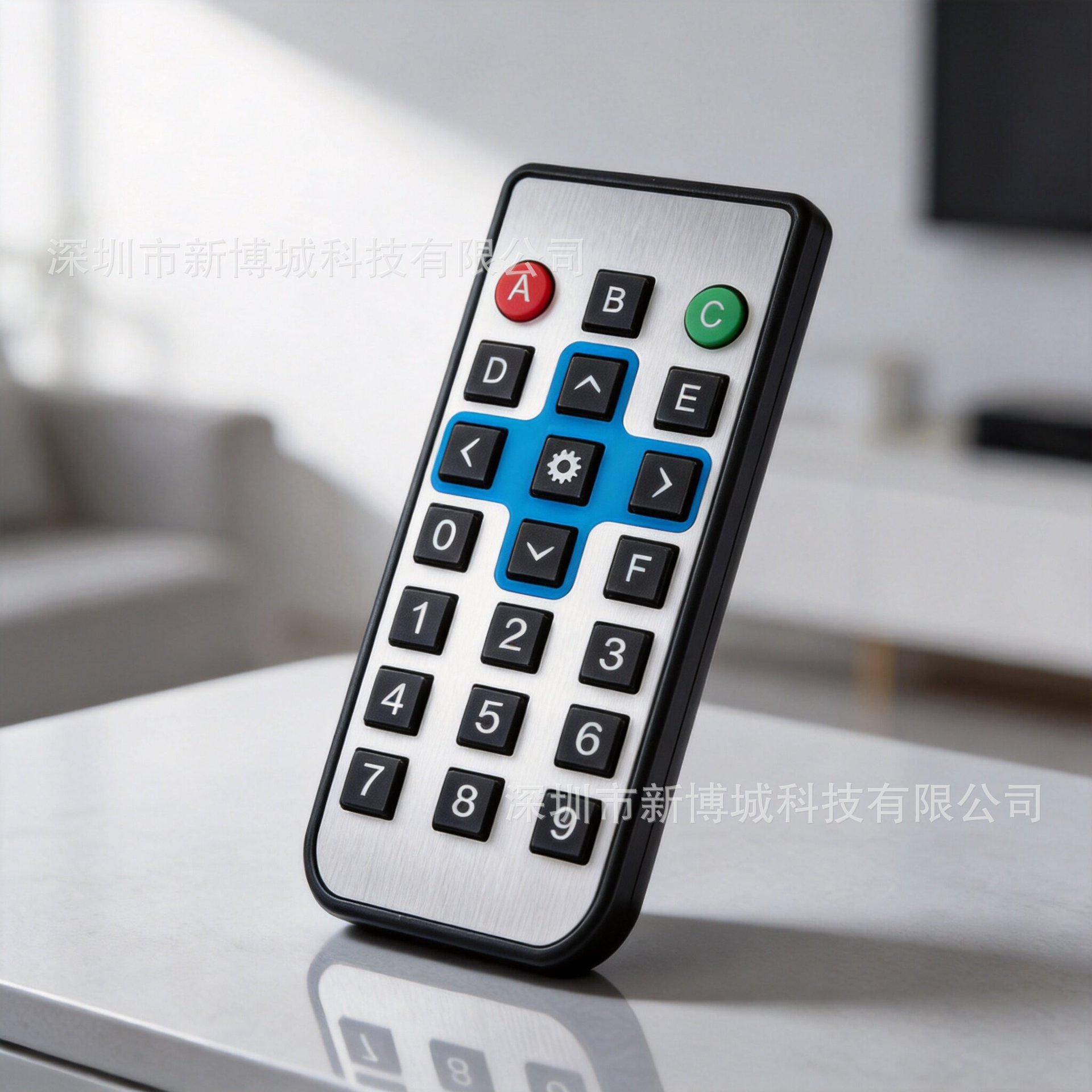 红外遥控器21键无线FR硅胶按键可定制丝印LOGO编码匹配通用