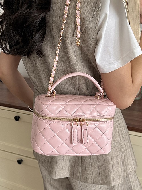 Bolso de mujer verano nuevo nicho coreano bolso de mano cuadrado de textura alta versátil bolso de cadena de diamante