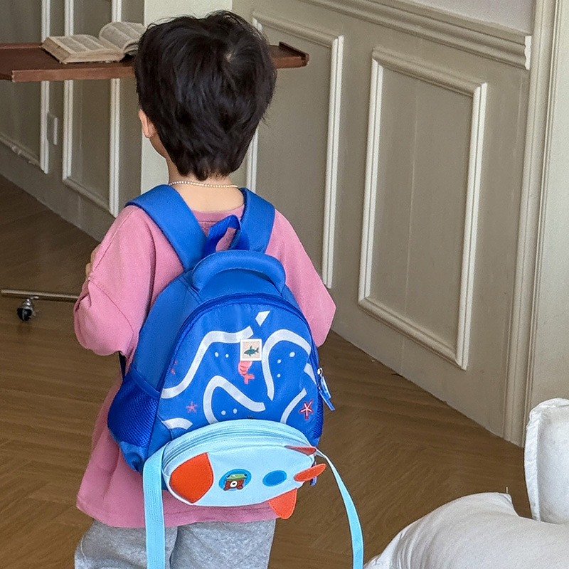 Mochila para estudiantes de jardín de infantes desmontable submarino mochila para niños y niñas nueva moda de comercio exterior mochila para niños