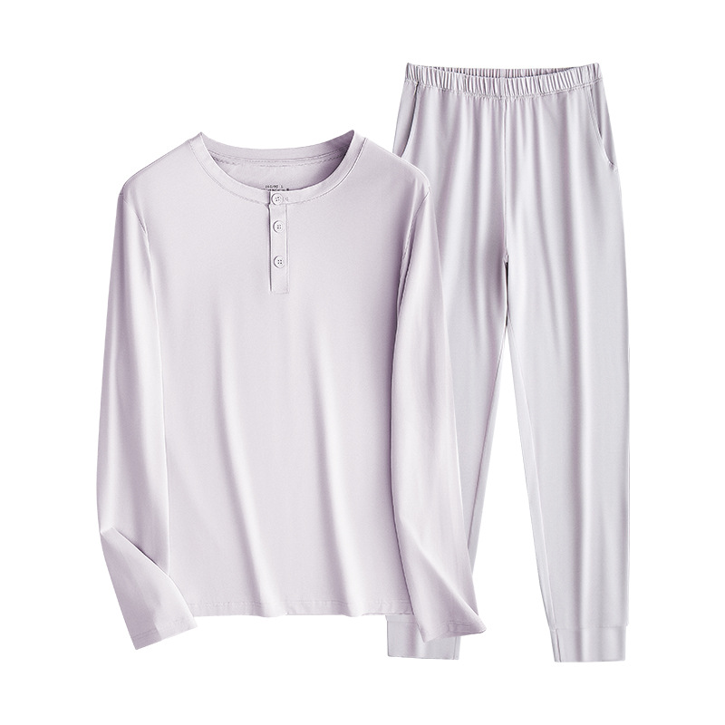 El nuevo traje de pantalón de manga larga para mujer de otoño e invierno modal de algodón puede salir, pijamas transfronterizos, pijamas, ropa de hogar en stock