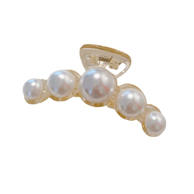 珍珠发卡发抓发夹后脑勺小号抓夹女夏头发夹子头饰韩国发饰鲨鱼夹 5