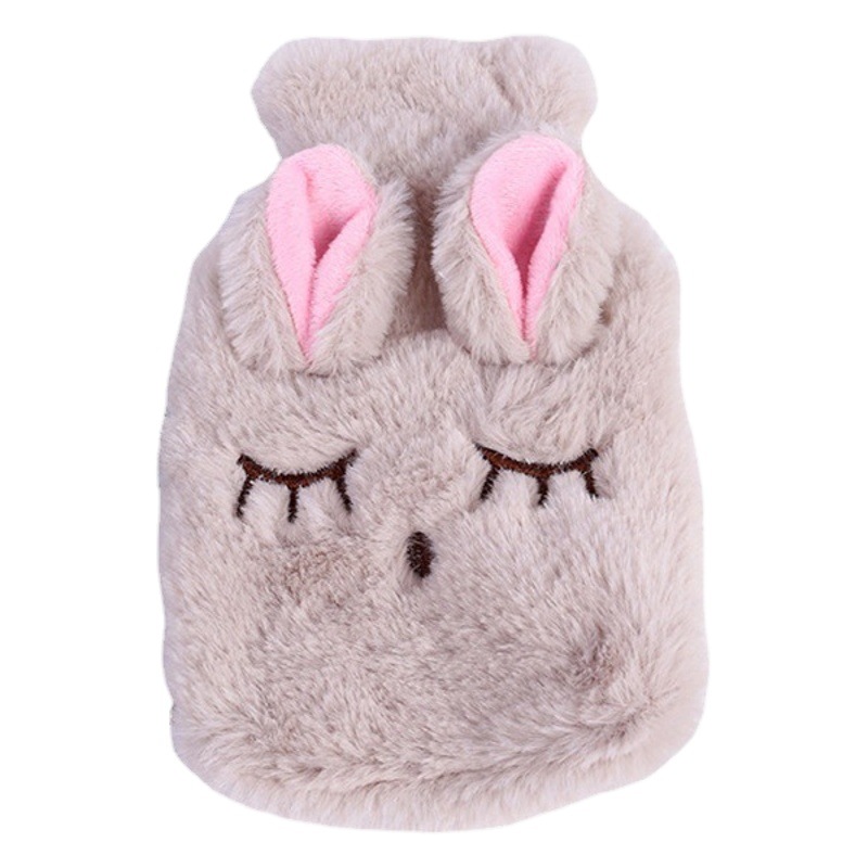 Nuevo creativo lindo cubierta de tela de terciopelo fresco bolsa de agua caliente de riego de inyección de agua bolsa de agua caliente mano del estudiante bolso de inyección de agua caliente