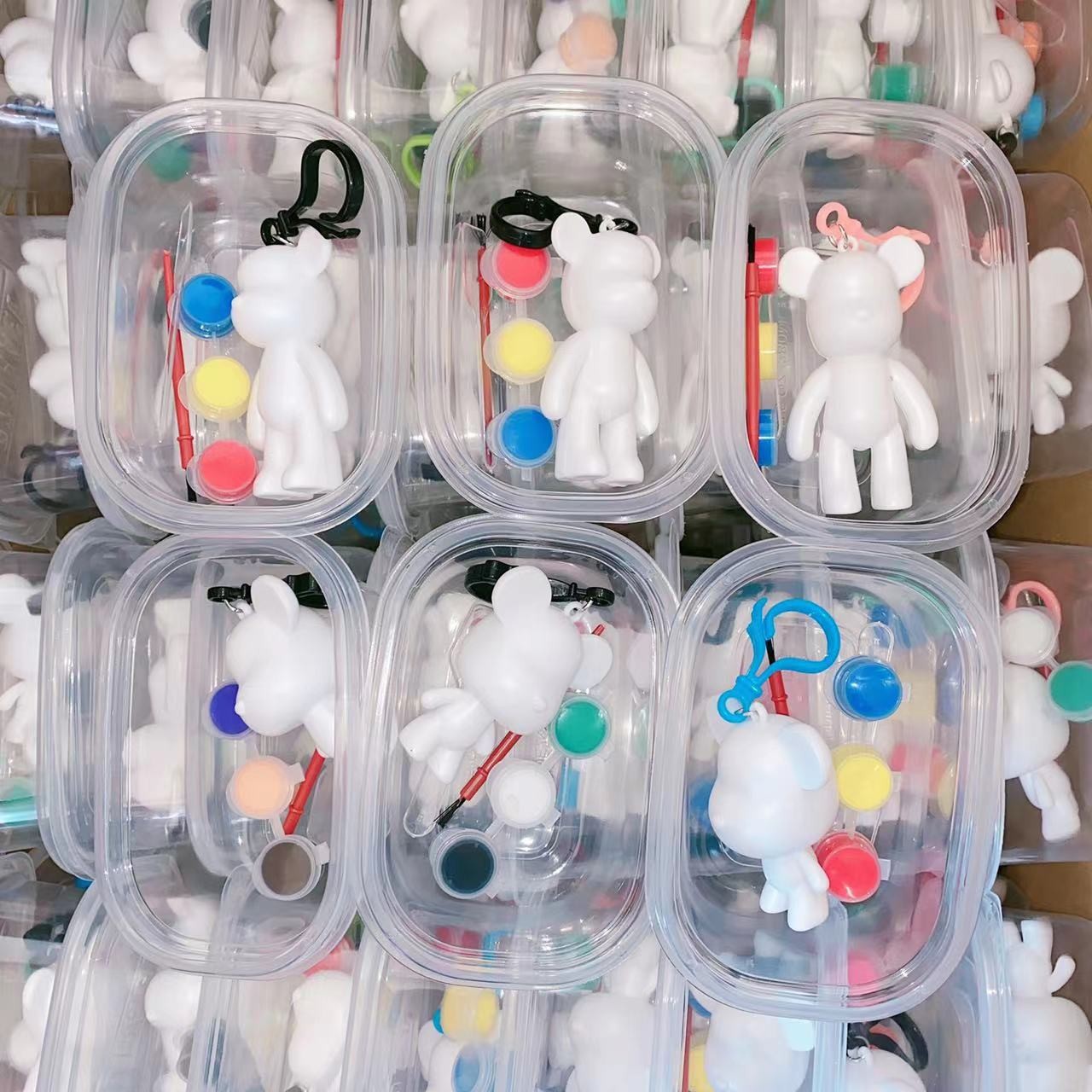 Children's painted mini gypsum doll kindergarten DIY creative graffiti White Blank toy square stall wholesale