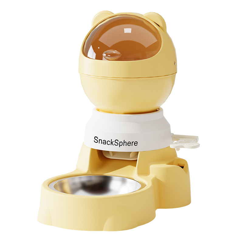 猫咪自动喂食器狗狗大容量自动喂食器按压式定量益智狗碗猫碗