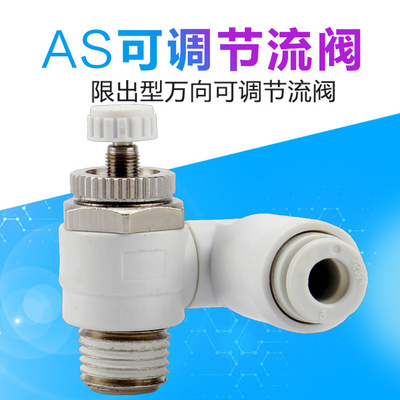 型调速节流气阀360度万向旋转接头AS1234/301-M3 5-4 6 810 12