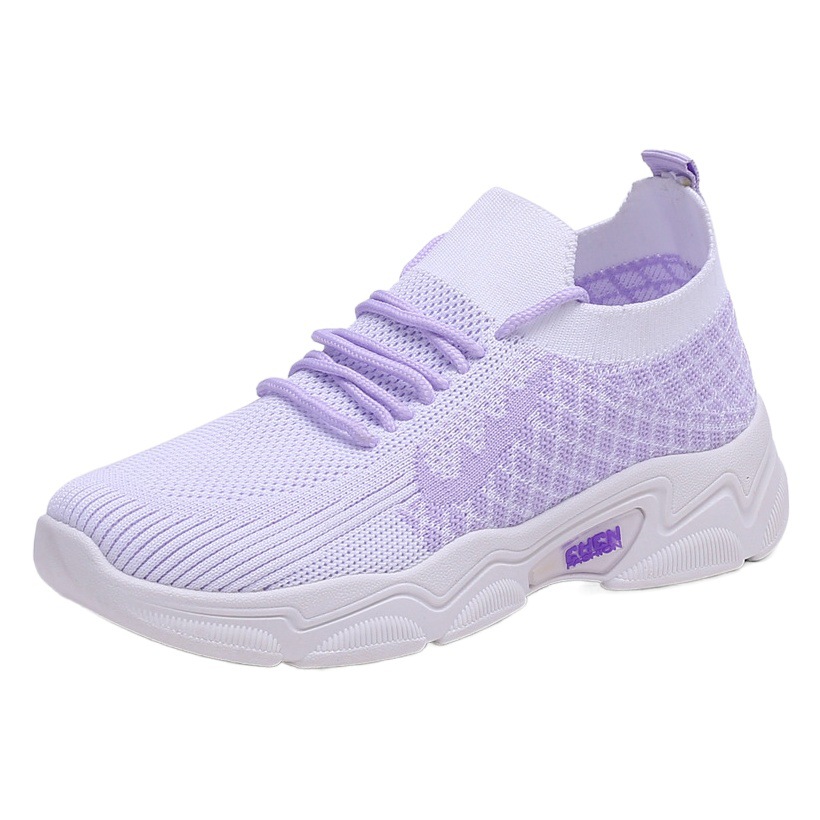 Zapatos al por mayor para mujeres en la primavera de 2025 ins tendencia de celebridades de Internet plataforma de suela gruesa casual a juego zapatos deportivos transpirables estudiantes